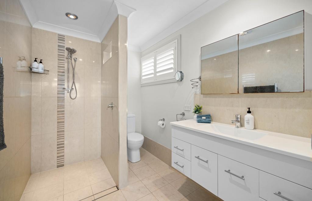 Master ensuite with walk in shower and toilet