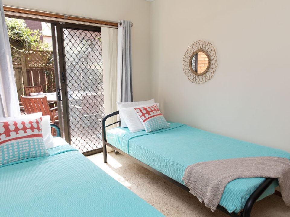 Third bedroom Taranaki Beach House